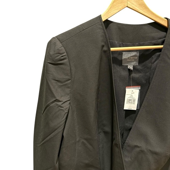 The Limited Womens Black One Button Blazer Size 18 Lined Stretch Career - Picture 5 of 12